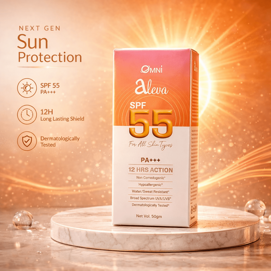 Aleva SPF 55+++ Sunscreen Gel for UV Protection & Care – Cosmosentials