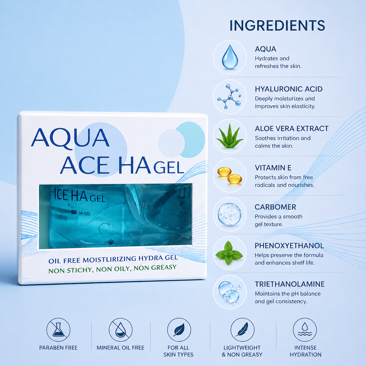 Aqua Ace HA Gel - Cosmosentials