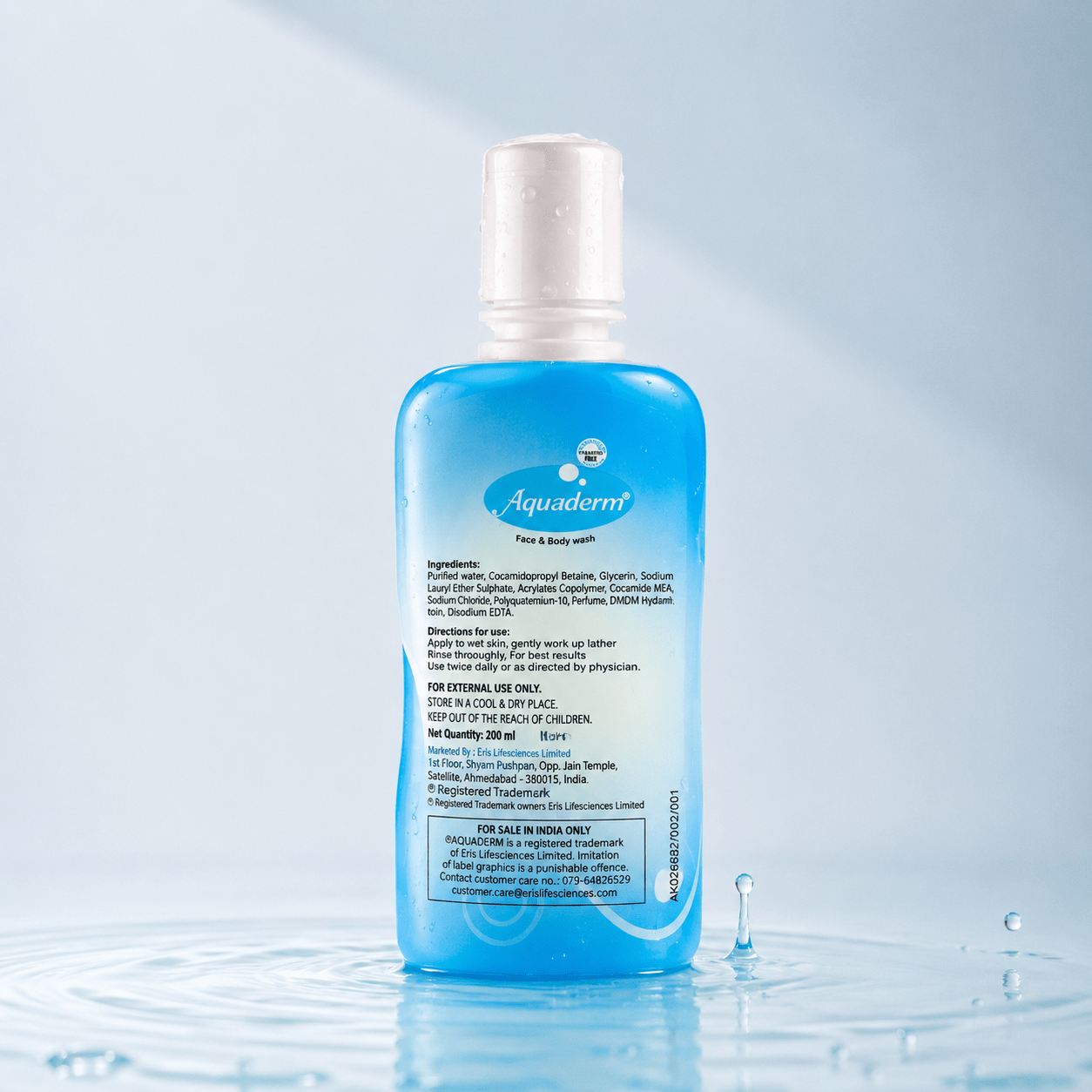 Aquaderm Face & Body Wash 200ml - Cosmosentials