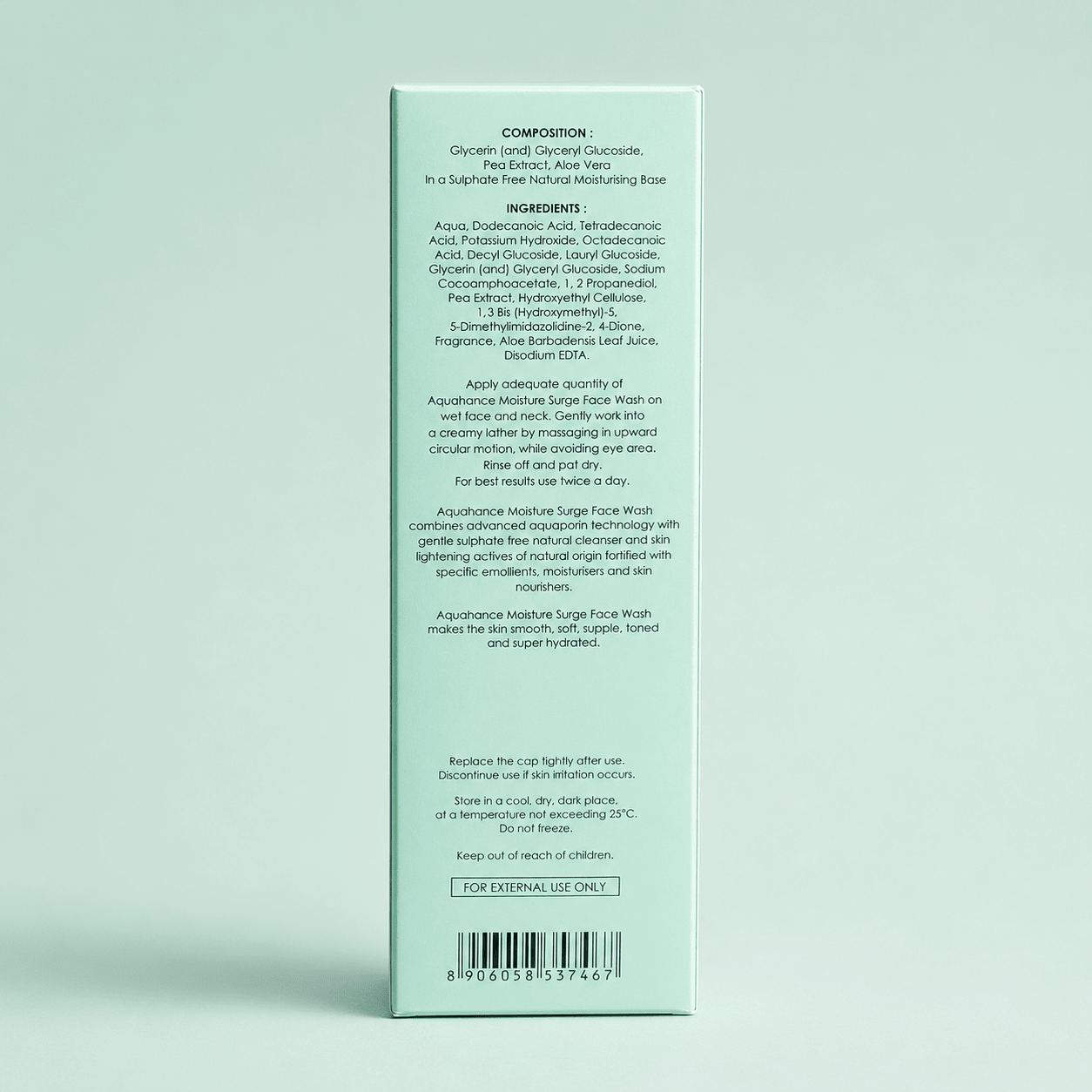 Aquahance Moisture Surge Face Wash - Cosmosentials
