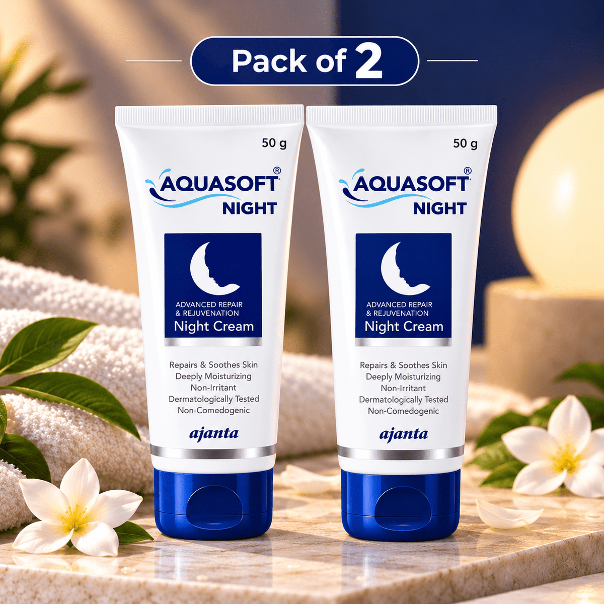 Aquasoft Night Cream 50 g - Cosmosentials