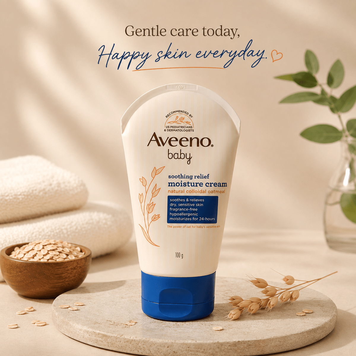 Aveeno Baby Soothing Relief Moisture Cream 100g - Cosmosentials