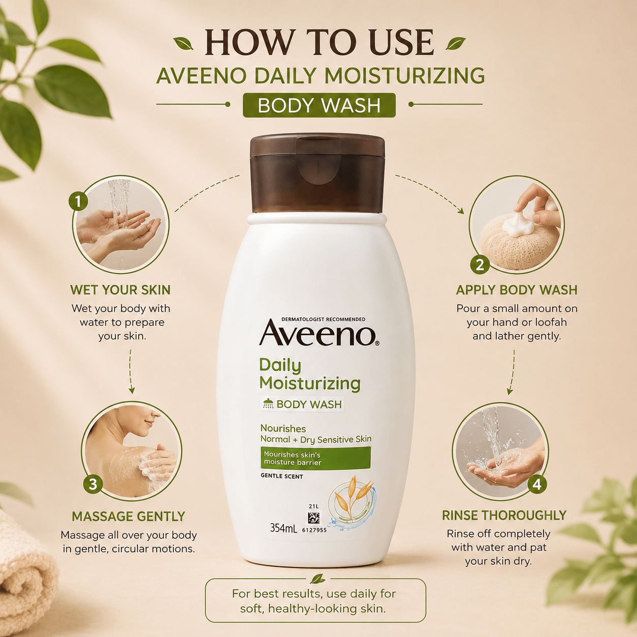 Aveeno Daily Moisturizing Body Wash - Cosmosentials