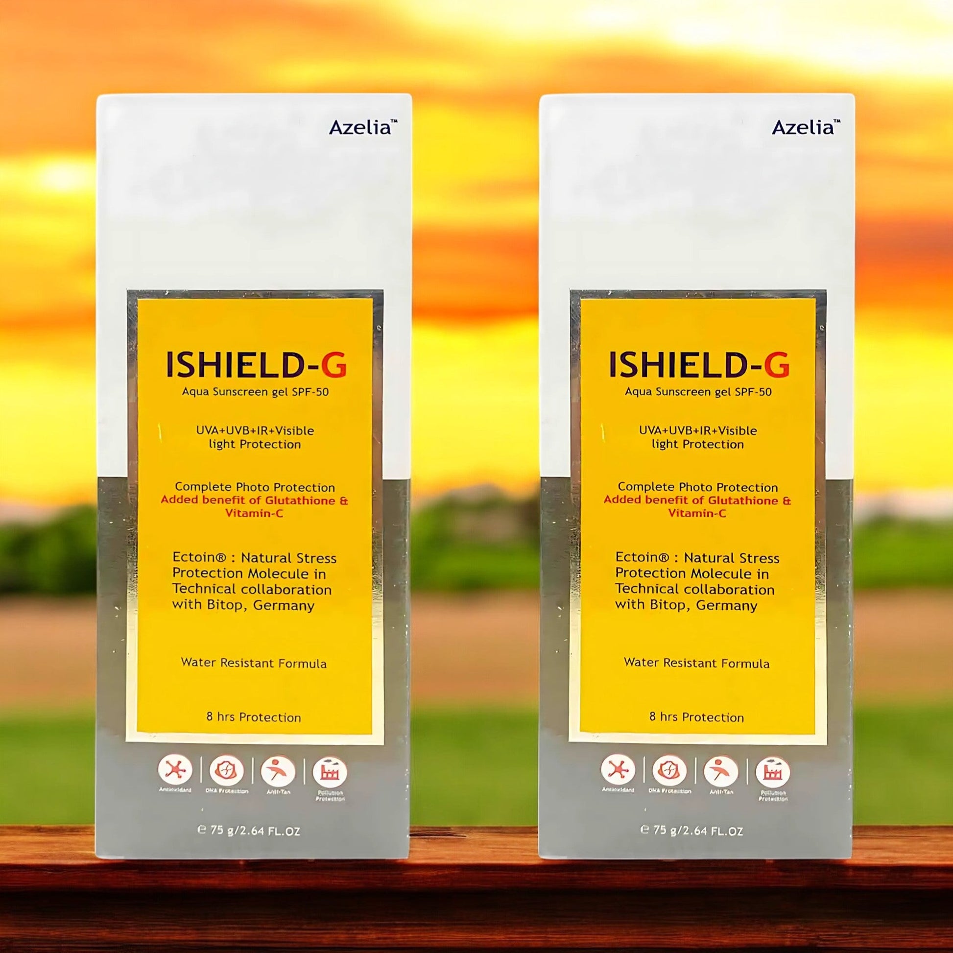 Azelia I - Shield - G Aqua Sunscreen Gel SPF 50 - Cosmosentials