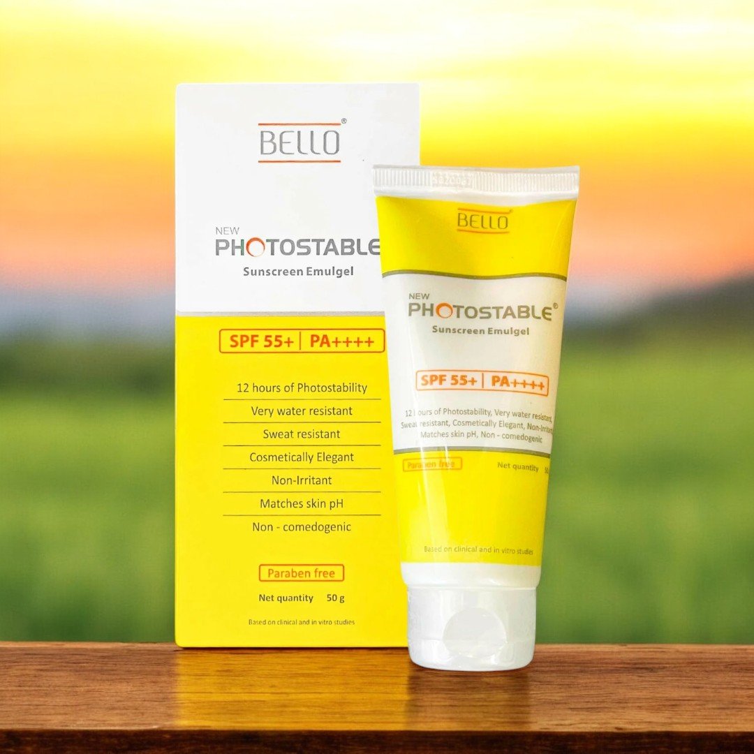 Bello New Photostable Sunscreen Emulgel SPF 55+/PA++++ - Cosmosentials