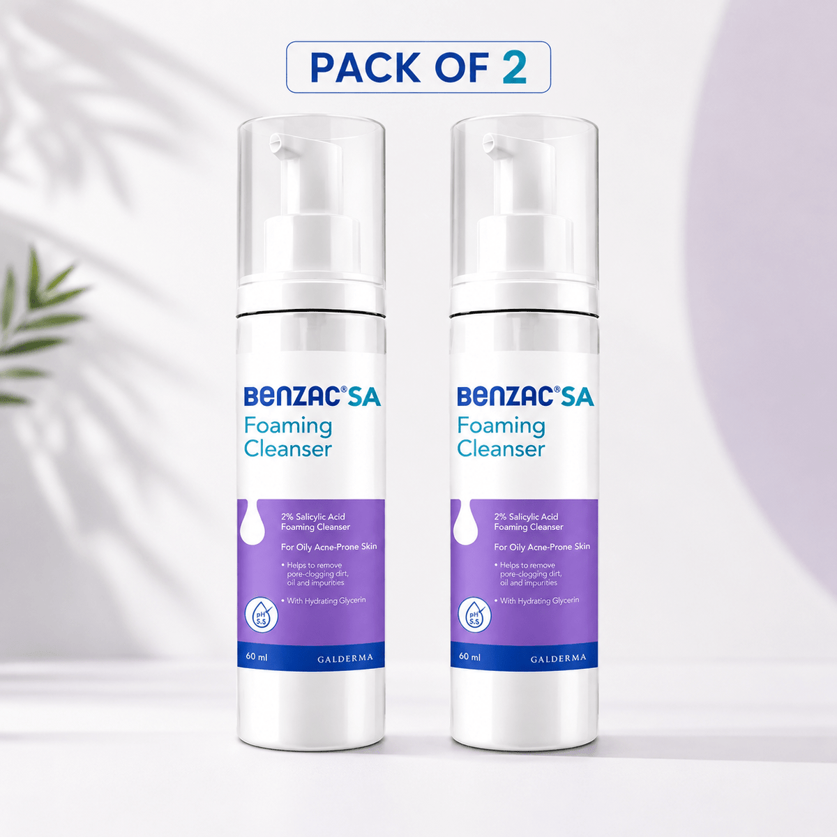 Benzac SA Foaming Cleanser 60ml - Cosmosentials