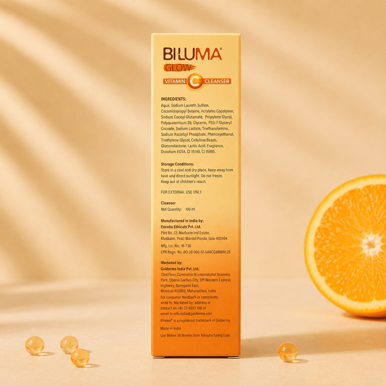 Biluma Glow Vitamin C Cleanser 100ml - Cosmosentials