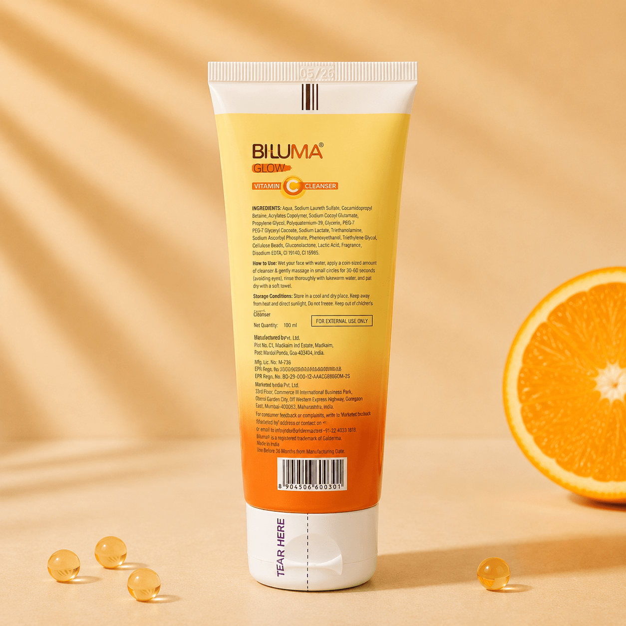 Biluma Glow Vitamin C Cleanser 100ml - Cosmosentials