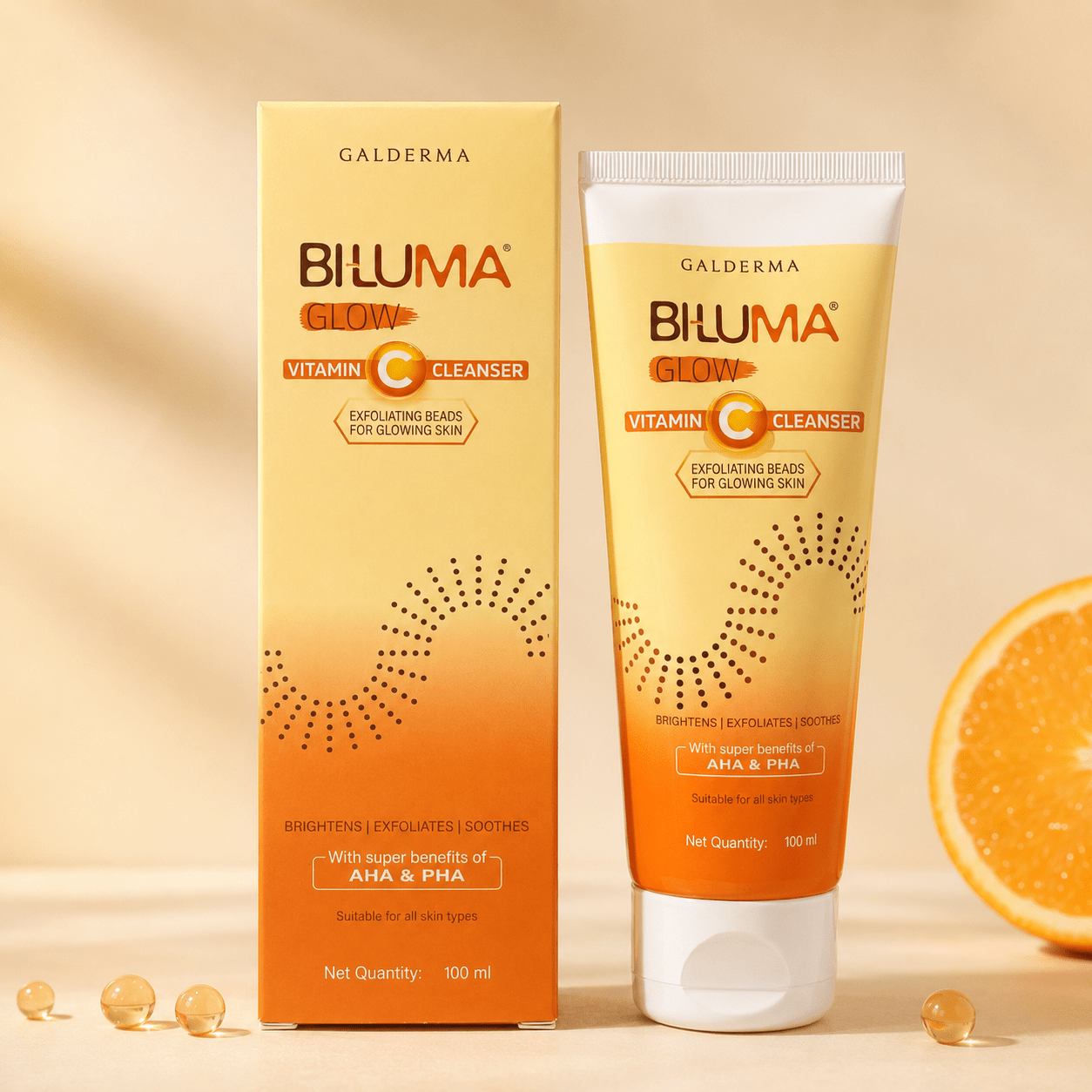 Biluma Glow Vitamin C Cleanser 100ml - Cosmosentials