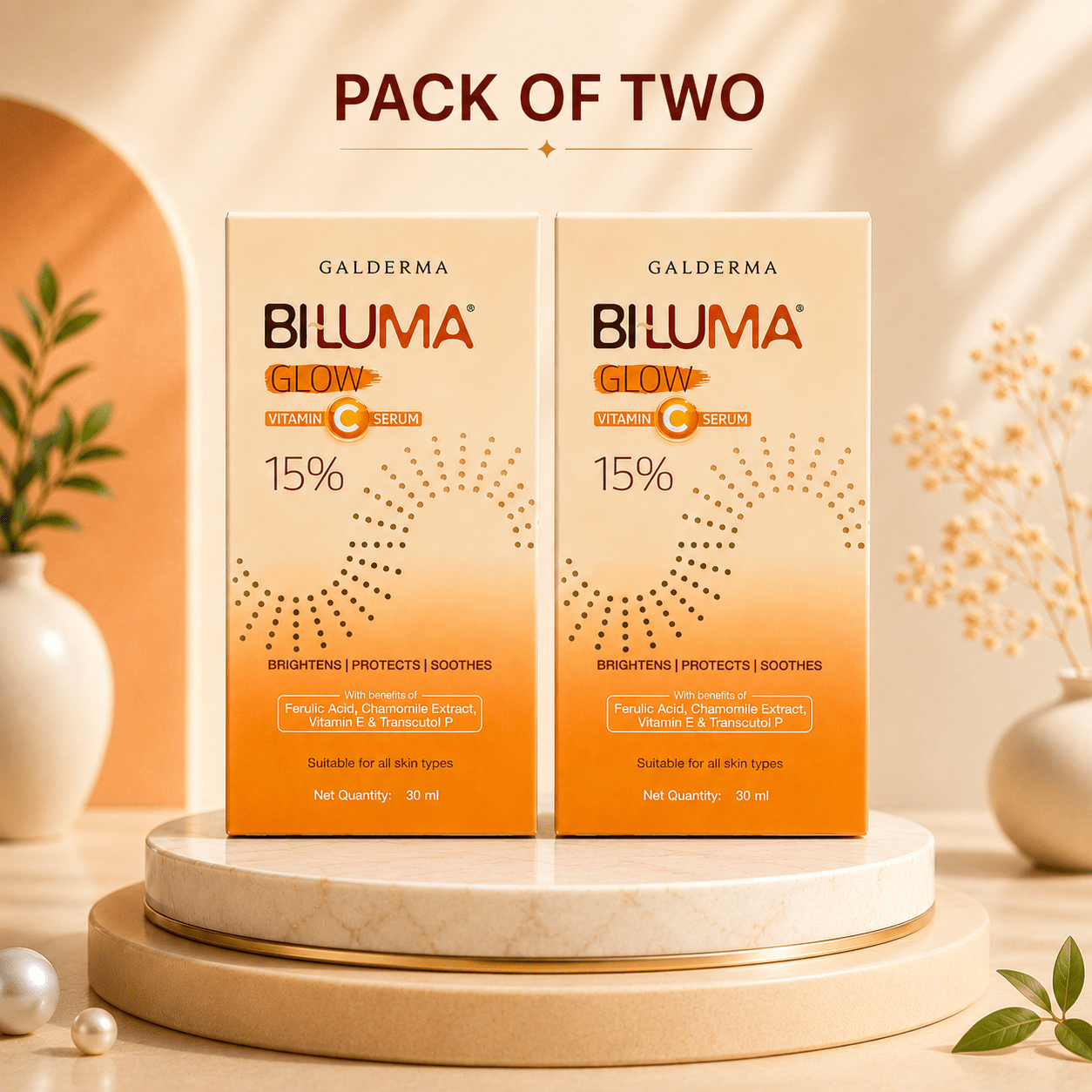 Biluma Glow Vitamin C Serum 15% - Cosmosentials