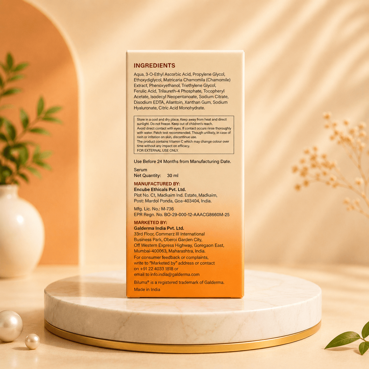 Biluma Glow Vitamin C Serum 15% - Cosmosentials