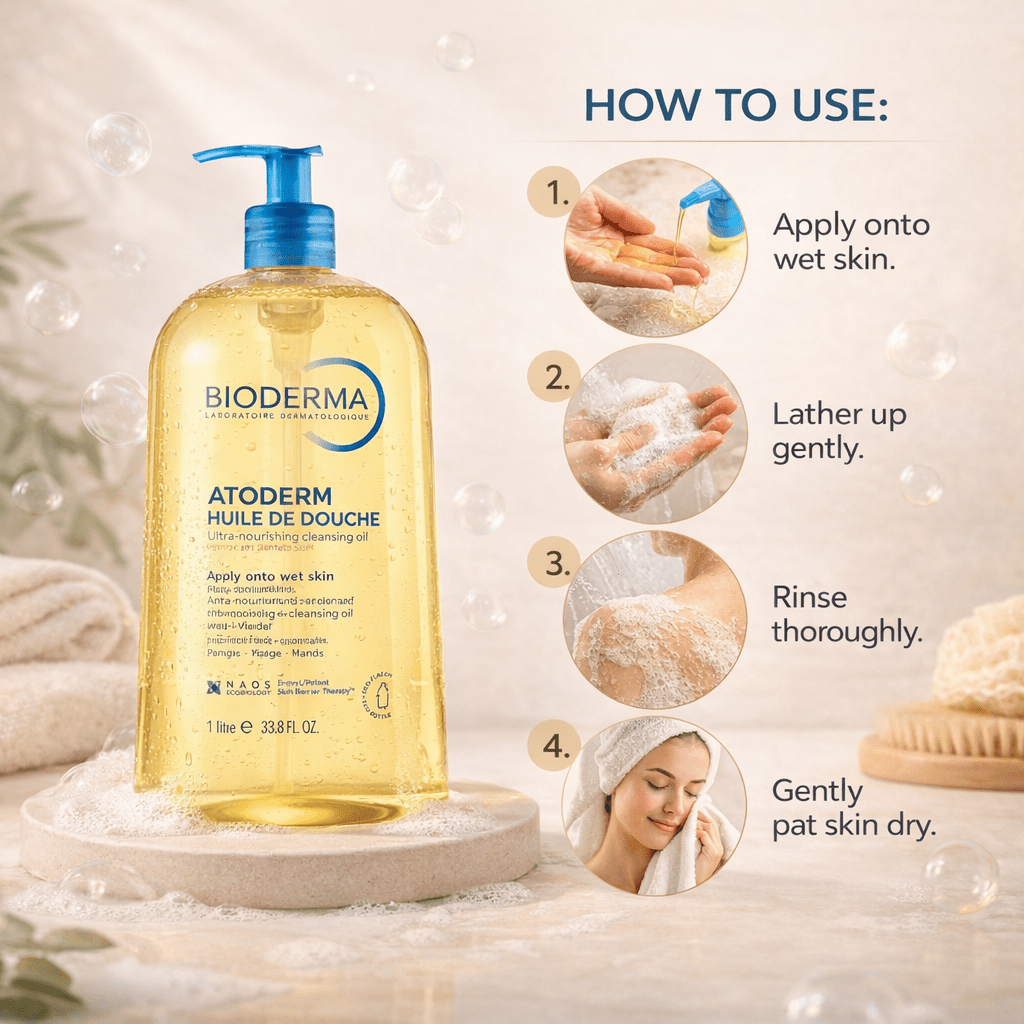Bioderma Atoderm Huile de Douche (Soothing Cleansing Oil) - Cosmosentials