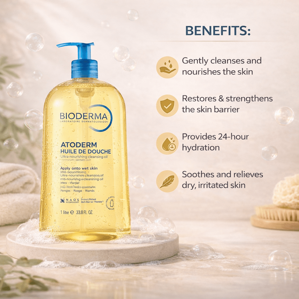 Bioderma Atoderm Huile de Douche (Soothing Cleansing Oil) - Cosmosentials
