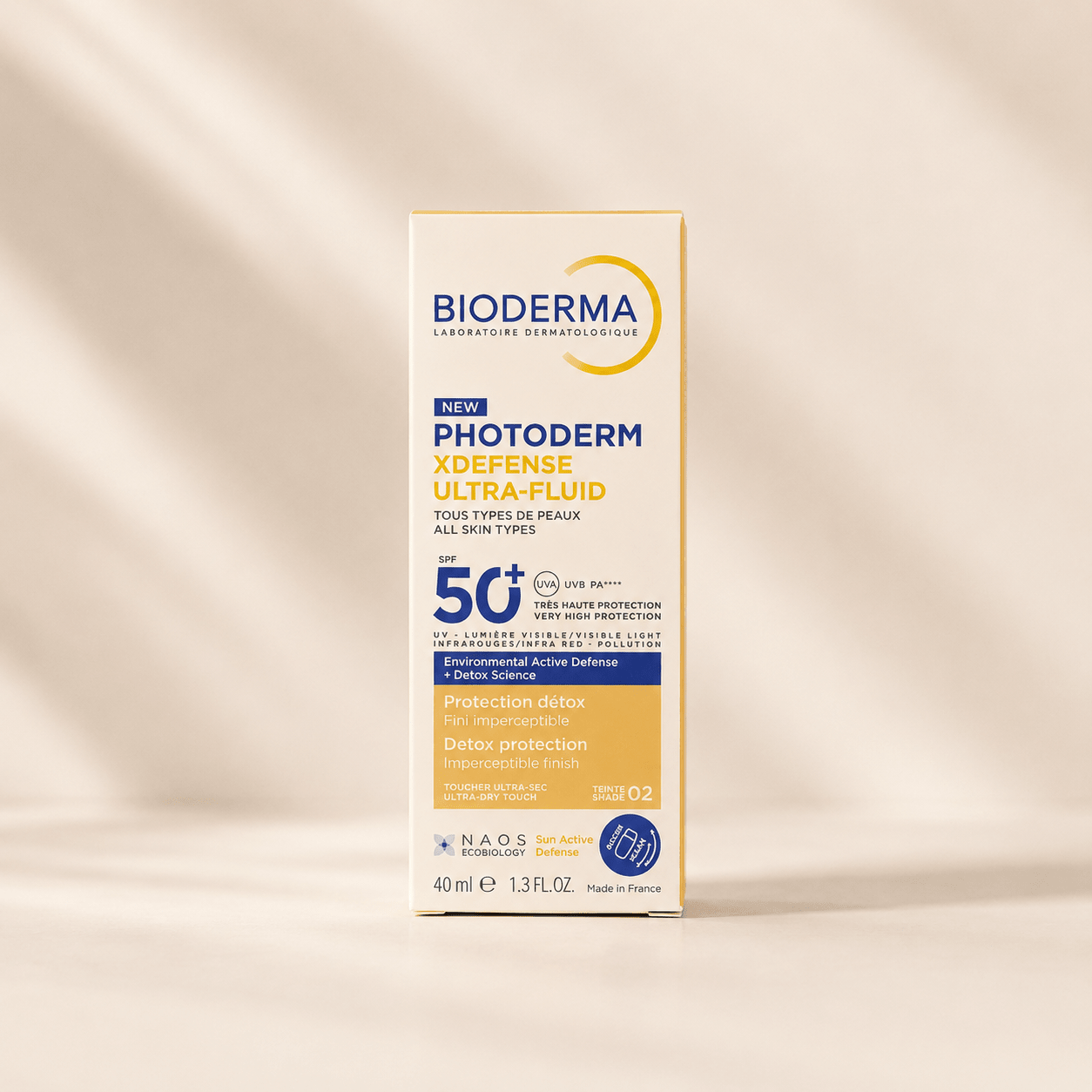 Bioderma Photoderm XDefense Ultra-Fluid SPF 50+ PA++++ (Teinteshade02 Sunscreen) - Cosmosentials
