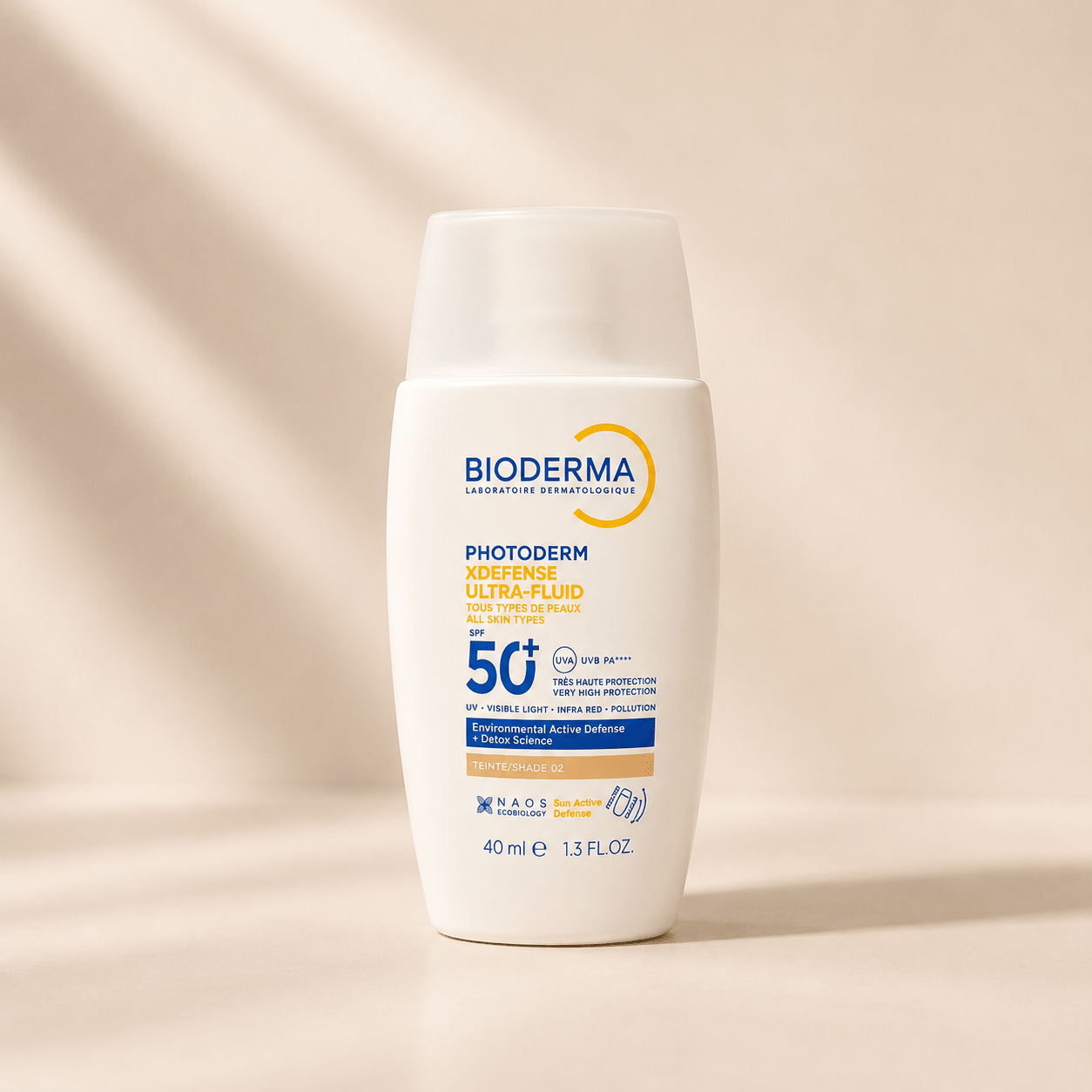 Bioderma Photoderm XDefense Ultra-Fluid SPF 50+ PA++++ (Teinteshade02 Sunscreen) - Cosmosentials