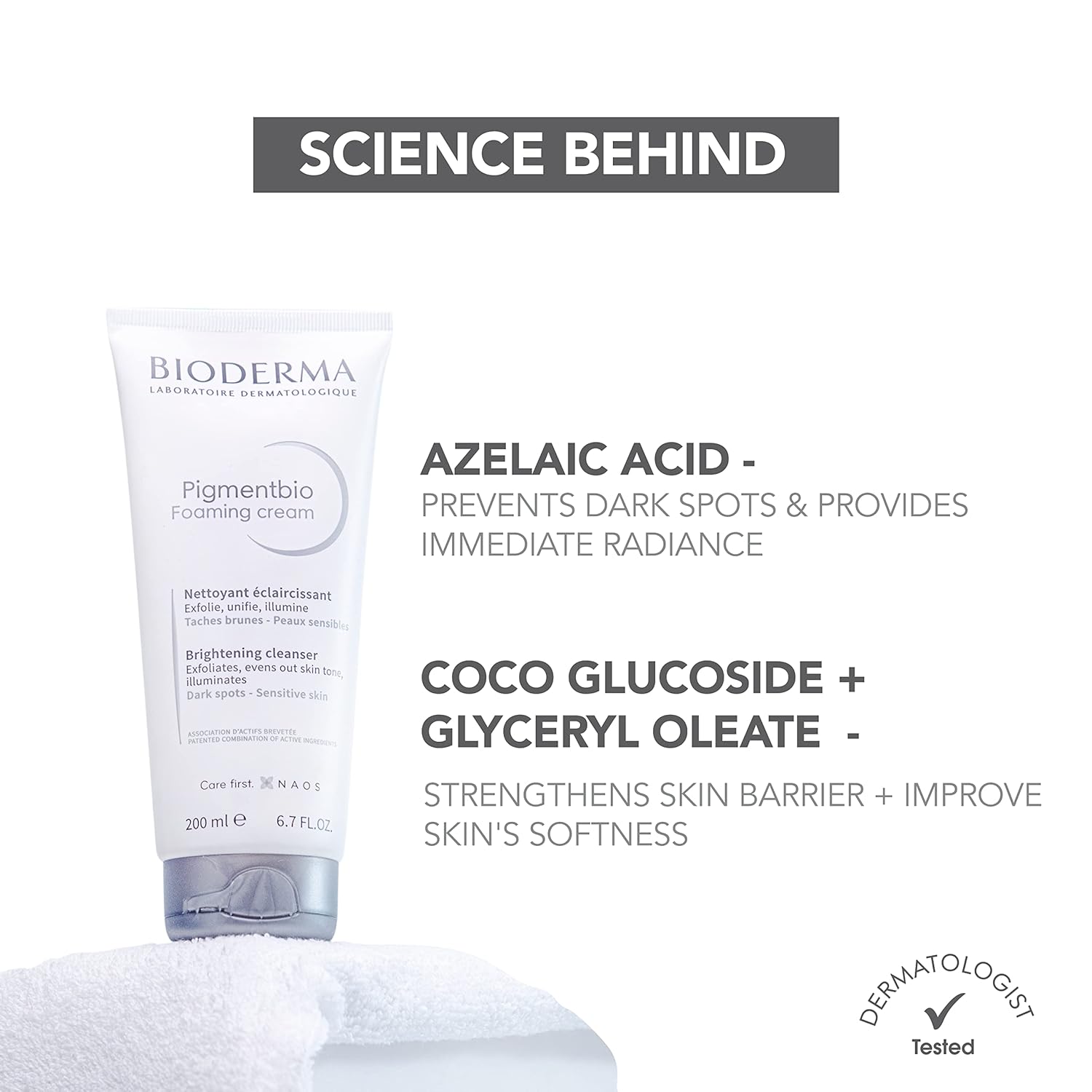 Bioderma Pigmentbio Foaming Cream - 200ml - Cosmosentials
