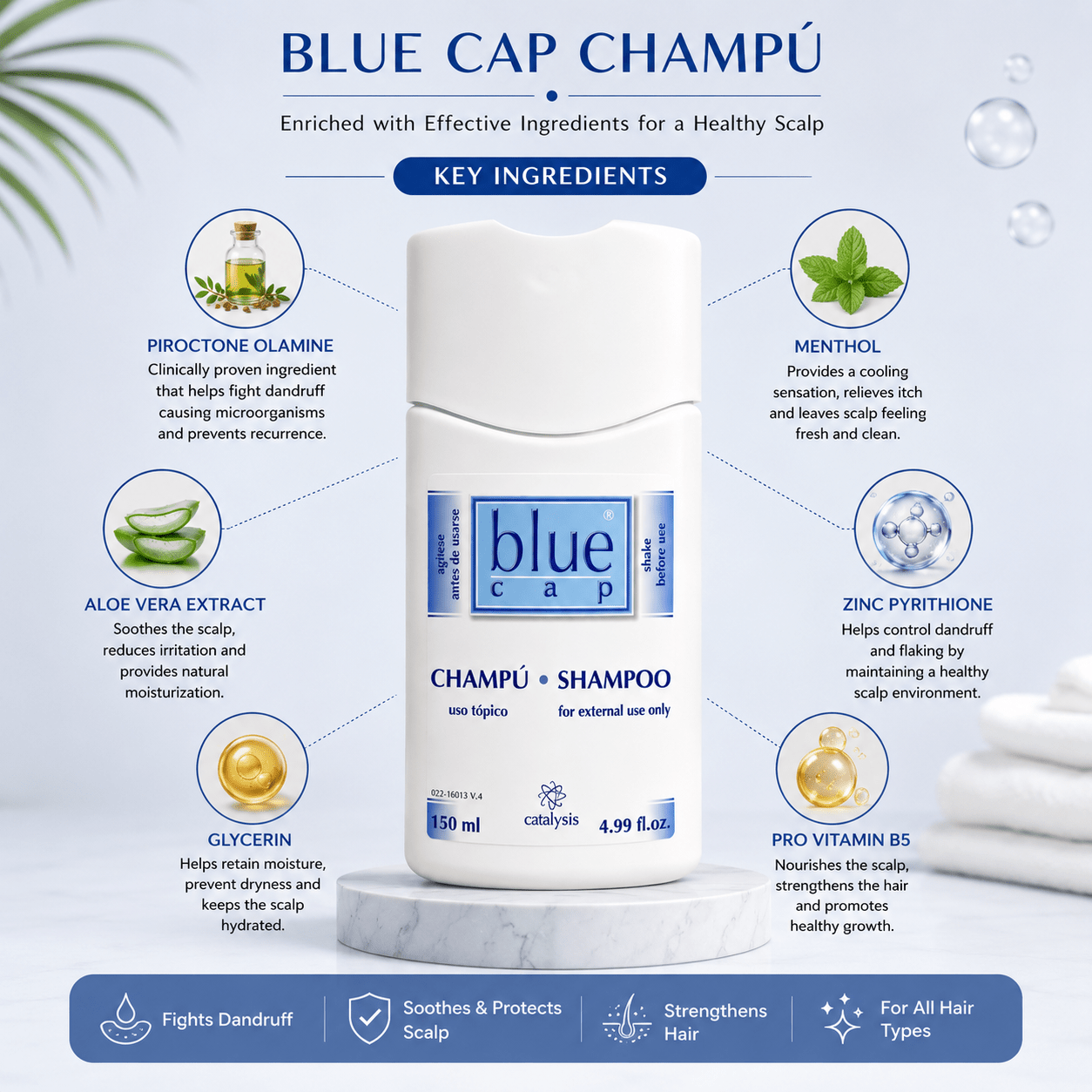 Blue Cap Shampoo - Cosmosentials