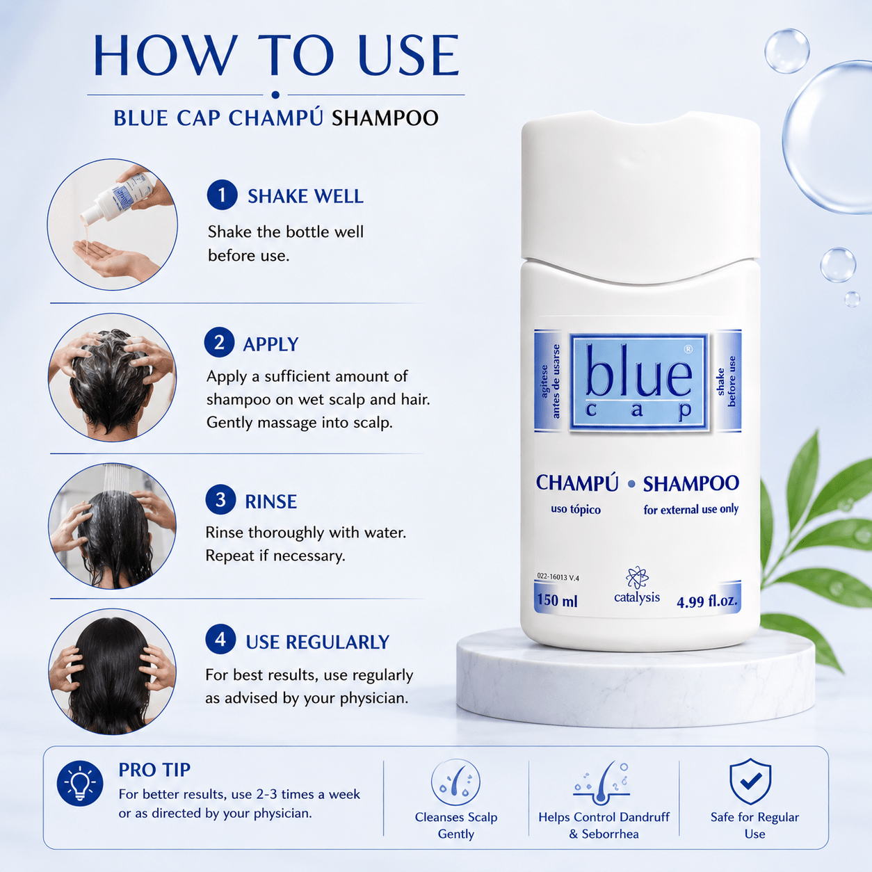 Blue Cap Shampoo - Cosmosentials