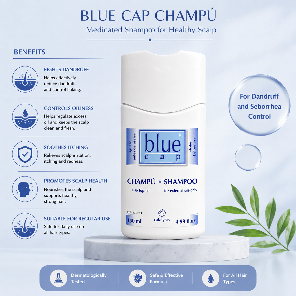 Blue Cap Shampoo - Cosmosentials
