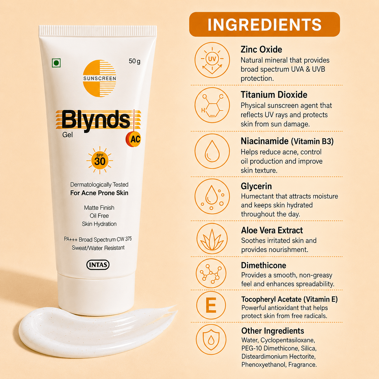 Blynds AC Gel (SPF 30+) - Cosmosentials
