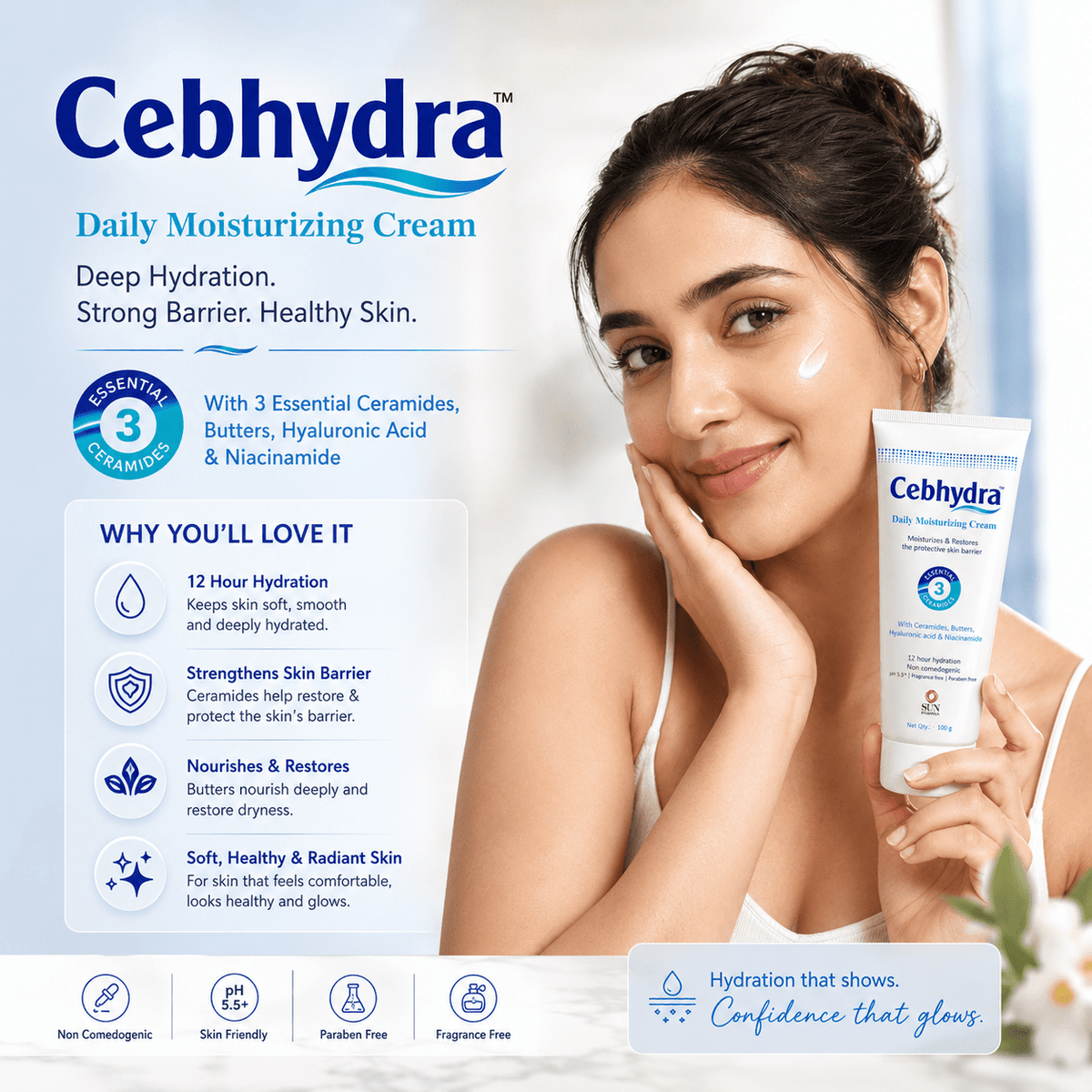 Cebhydra Daily Moisturizing Cream - Cosmosentials