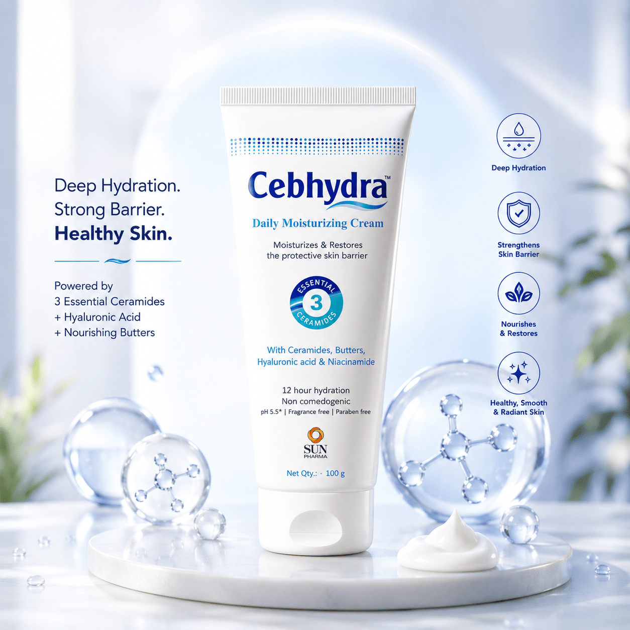 Cebhydra Daily Moisturizing Cream - Cosmosentials