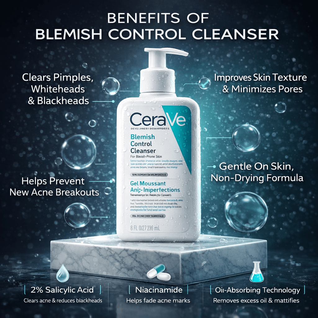 CeraVe Blemish Control Cleanser - 236ML - Cosmosentials