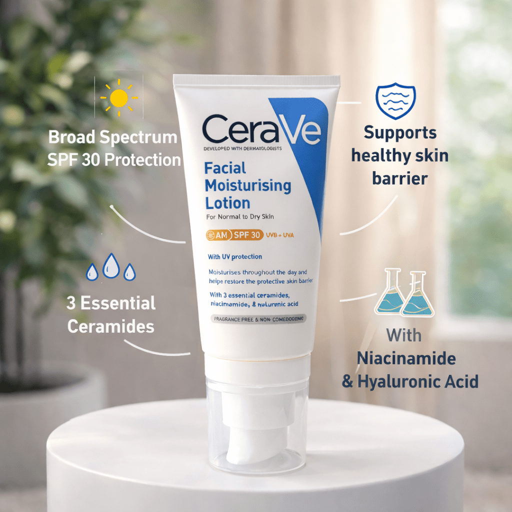 CeraVe Facial Moisturising Lotion AM SPF 30 - Cosmosentials