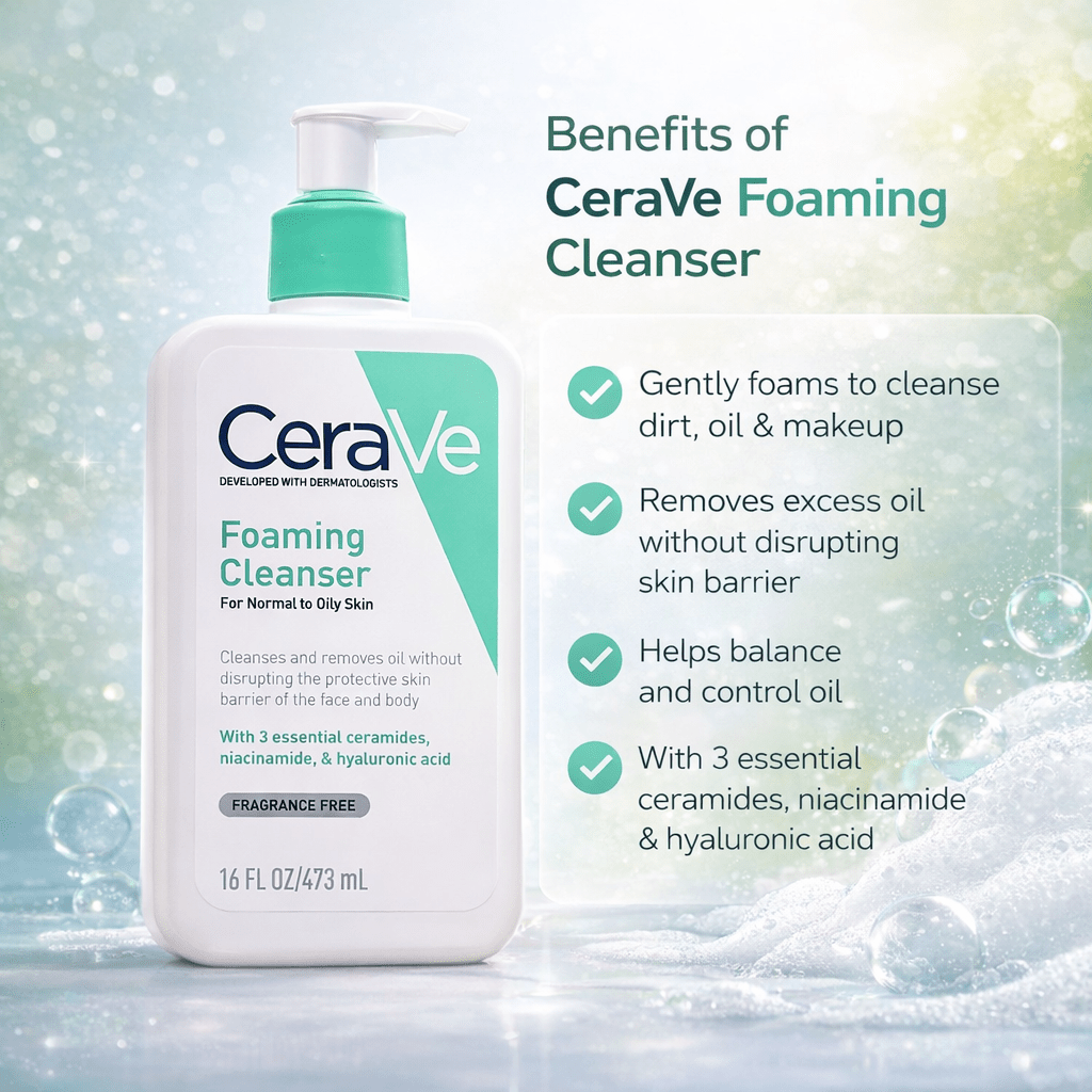 CeraVe Foaming Cleanser 473ml - Cosmosentials