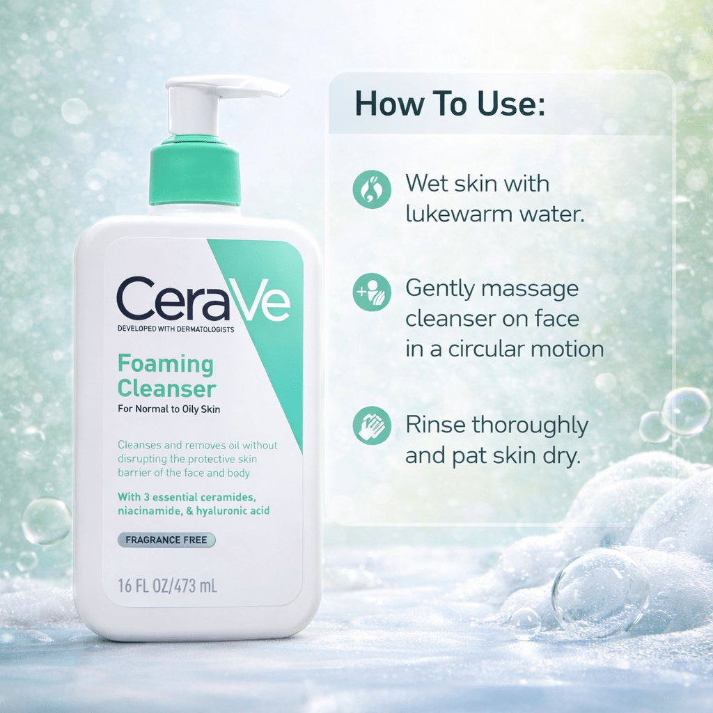 CeraVe Foaming Cleanser 473ml - Cosmosentials