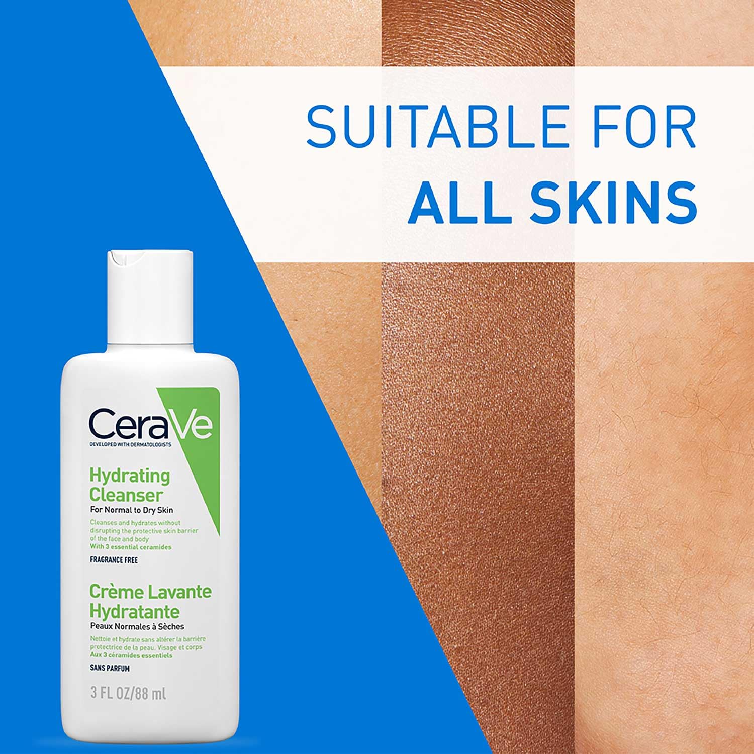 CeraVe Hydrating Cleanser 88ml - Cosmosentials