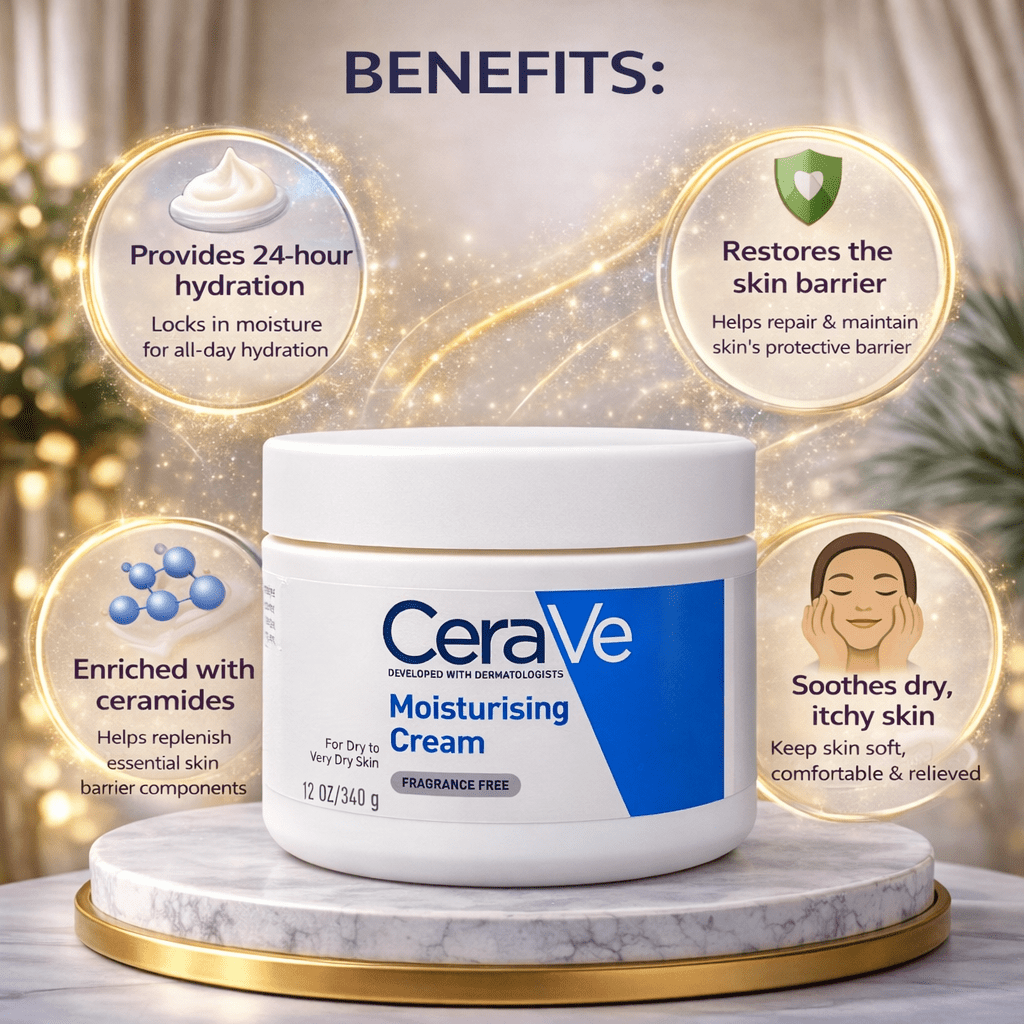 CeraVe Moisturising Cream 340g - Cosmosentials
