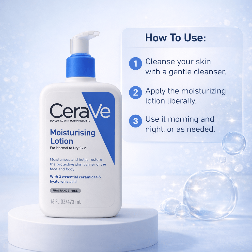 CeraVe Moisturizing Lotion 473ml - Cosmosentials