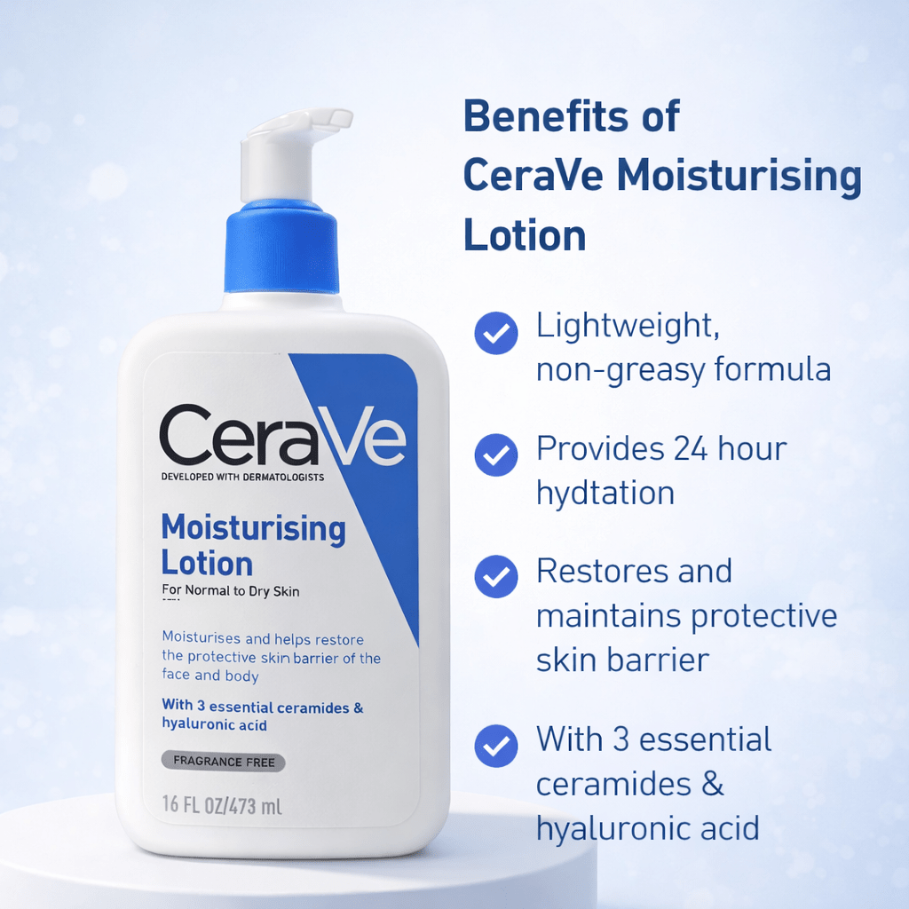 CeraVe Moisturizing Lotion 473ml - Cosmosentials