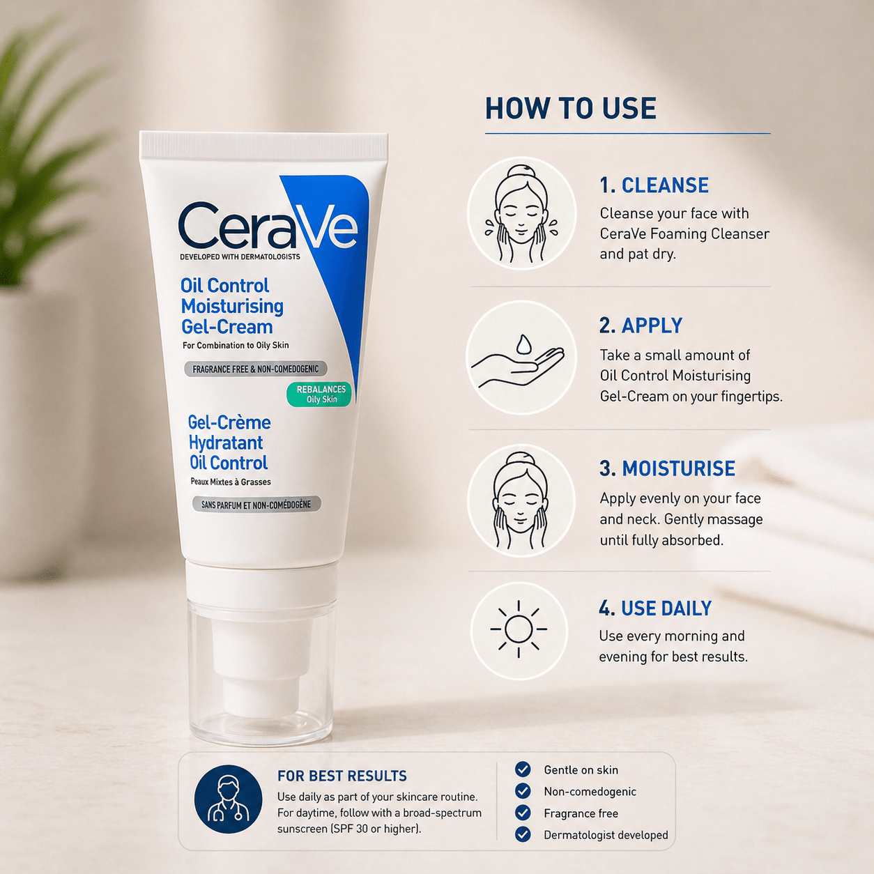 CeraVe Oil Control Moisturising Gel - Cream - Cosmosentials