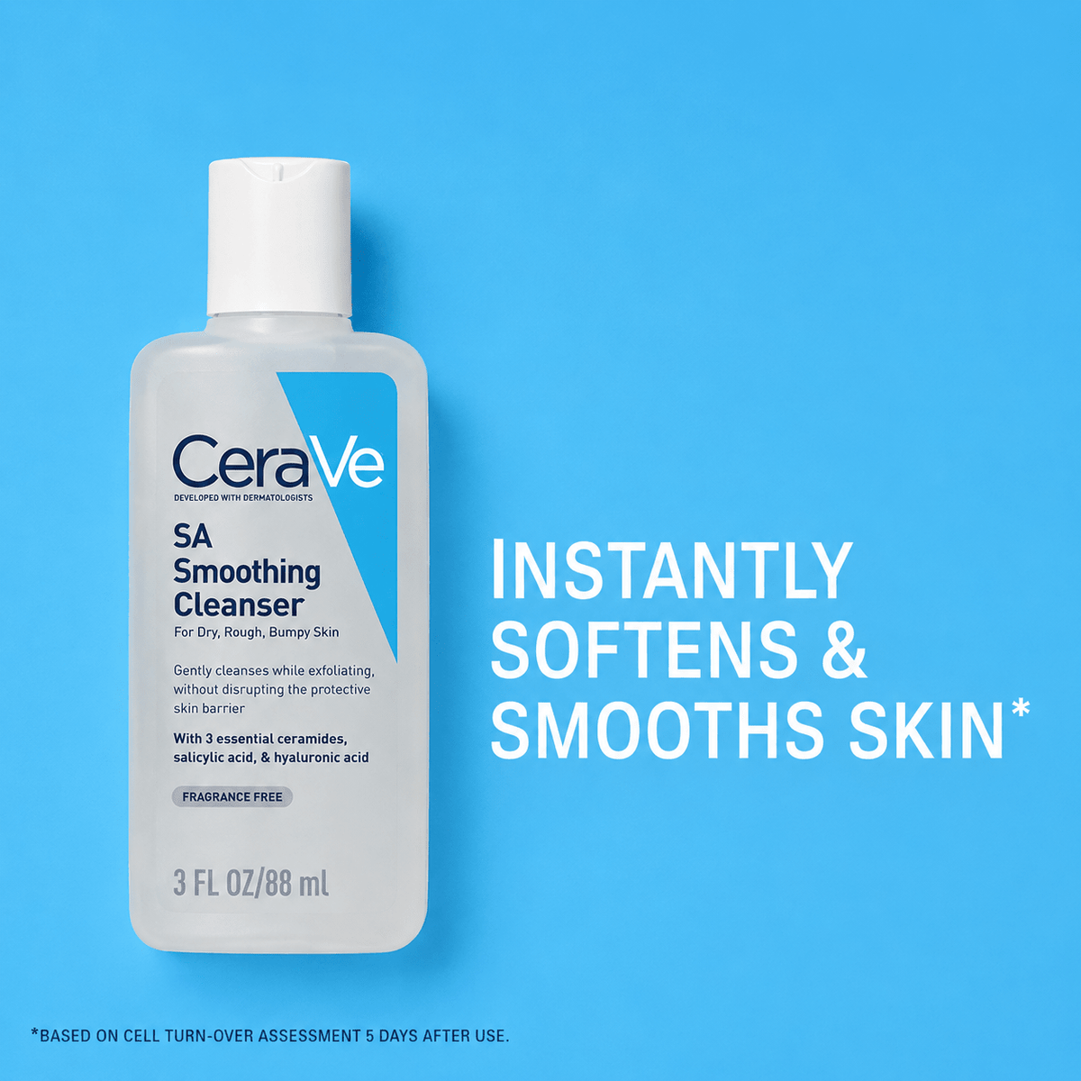 CeraVe SA Smoothing Cleanser – 88ml - Cosmosentials