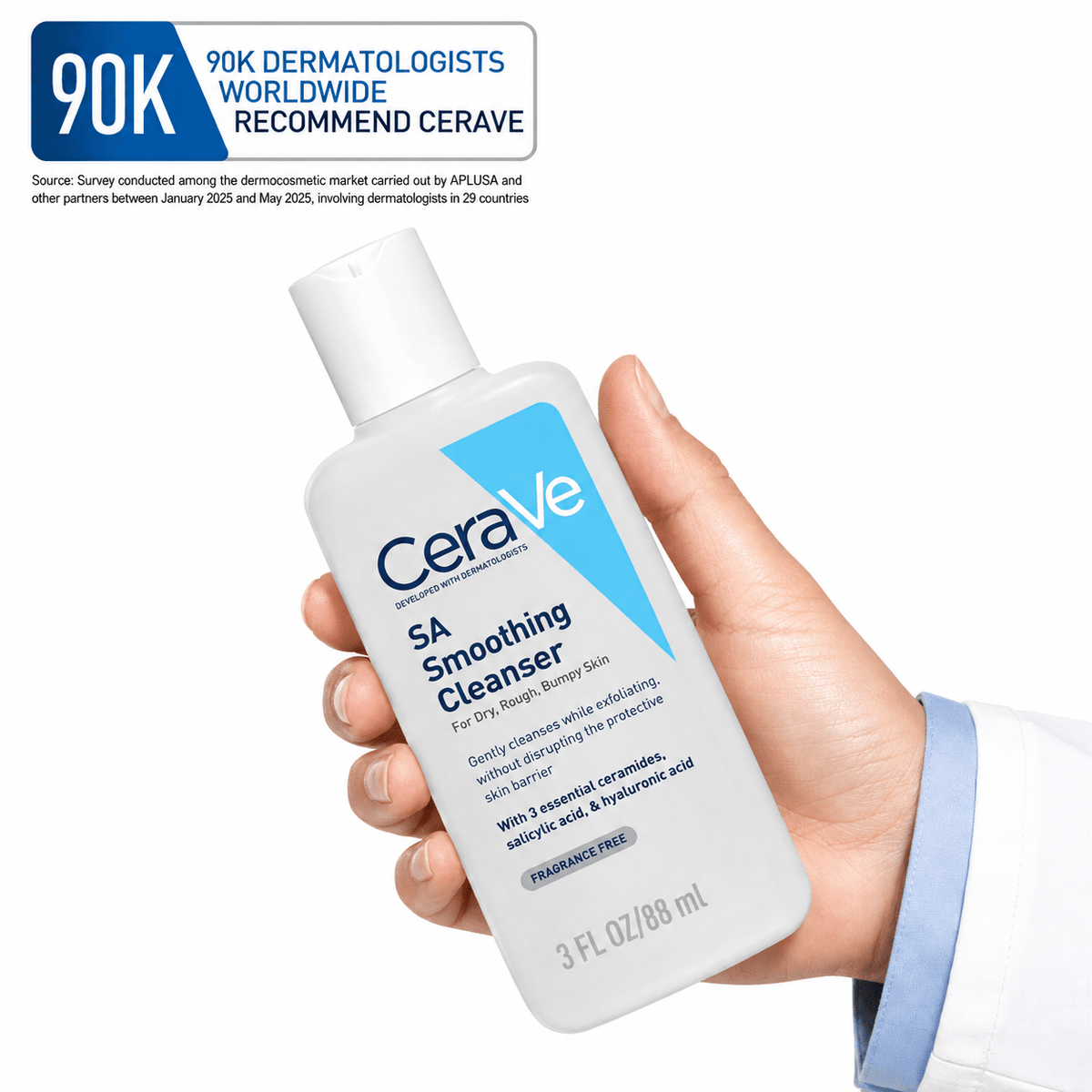 CeraVe SA Smoothing Cleanser – 88ml - Cosmosentials