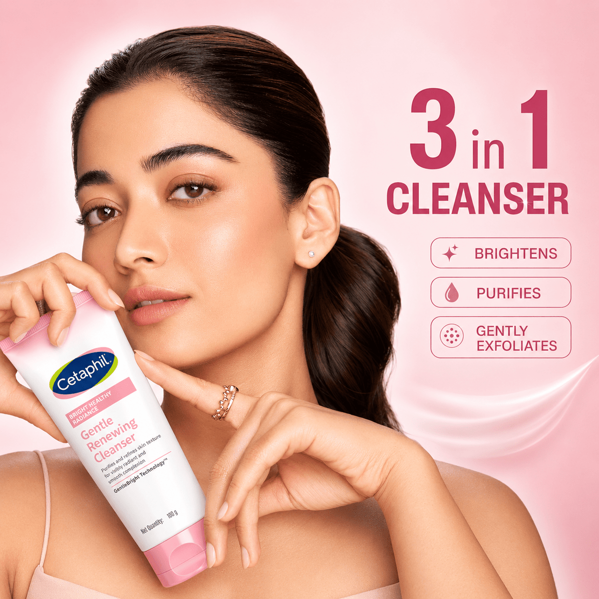 Cetaphil Bright Healthy Radiance Gentle Renewing Cleanser - Cosmosentials