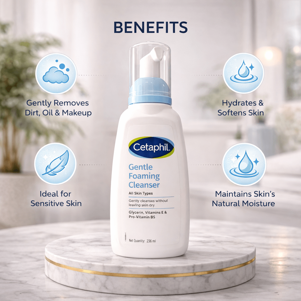 Cetaphil Gentle Foaming Cleanser - Cosmosentials