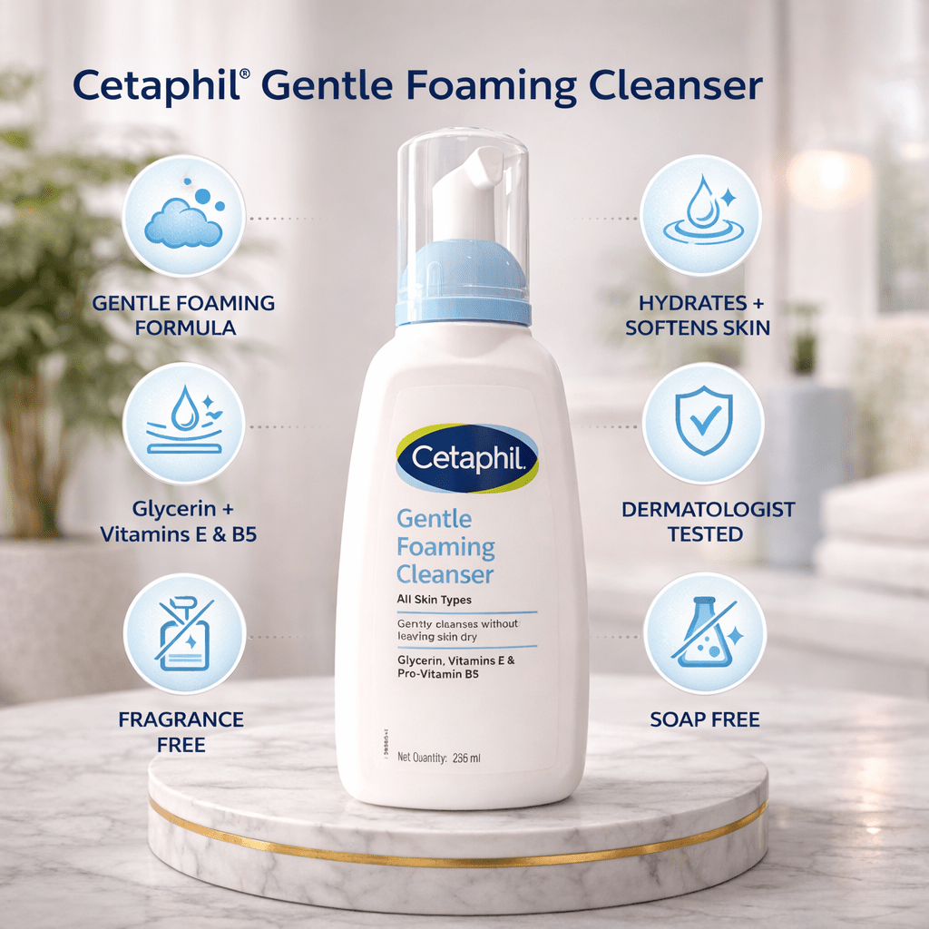 Cetaphil Gentle Foaming Cleanser - Cosmosentials