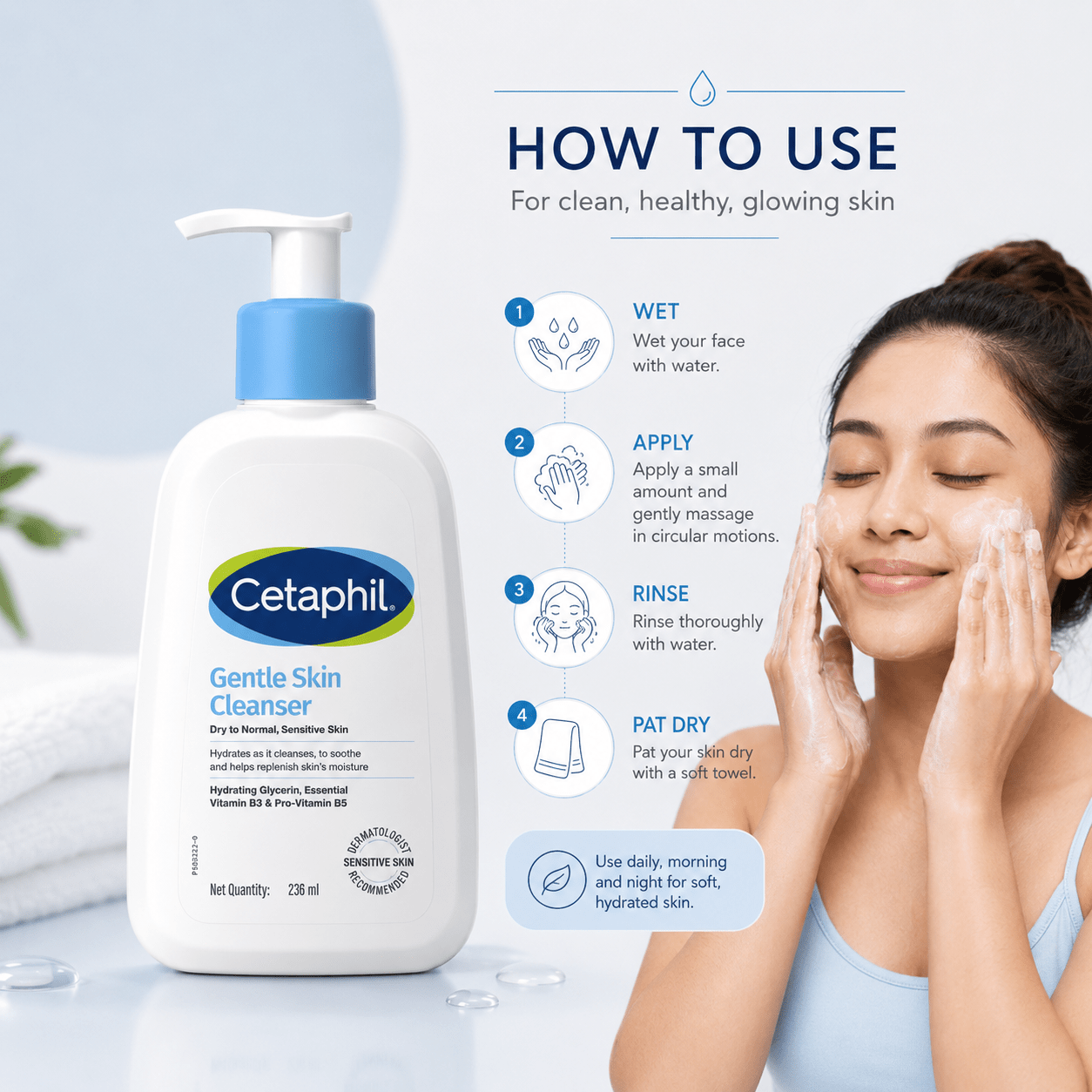 Cetaphil Gentle Skin Cleanser 236 ml - Cosmosentials