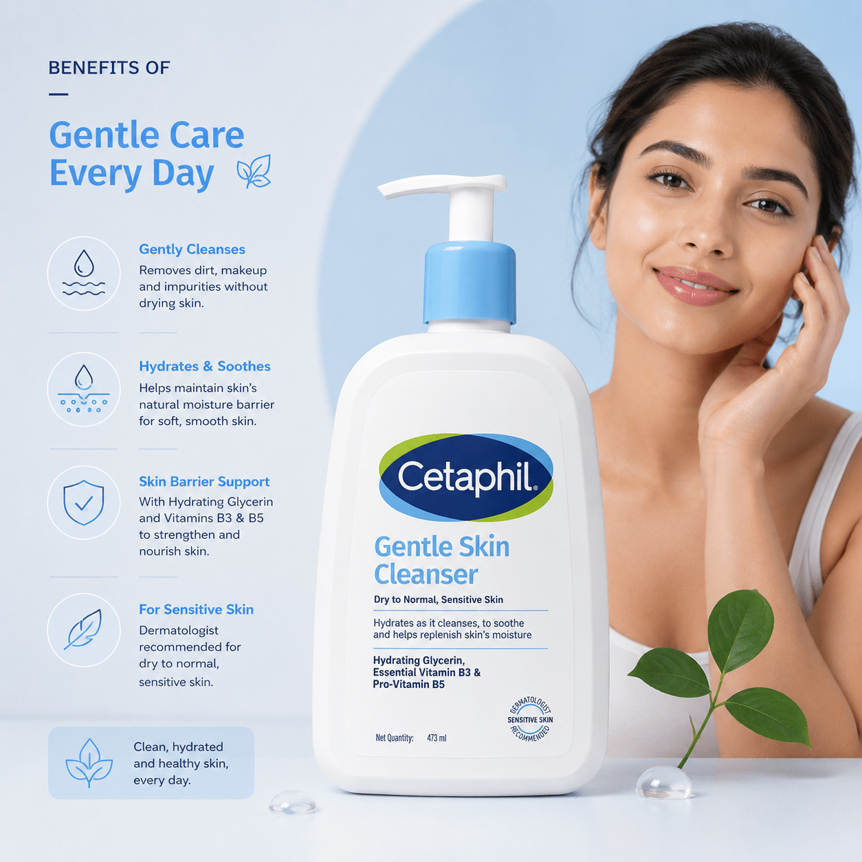 Cetaphil Gentle Skin Cleanser 473 ml - Cosmosentials