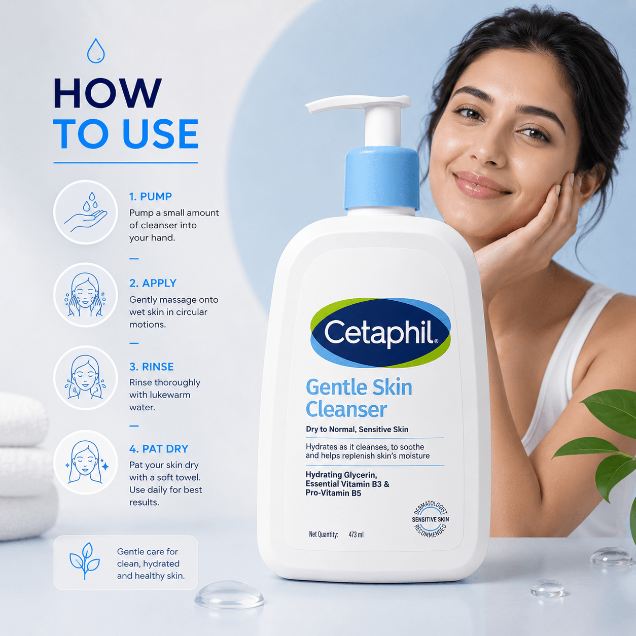 Cetaphil Gentle Skin Cleanser 473 ml - Cosmosentials