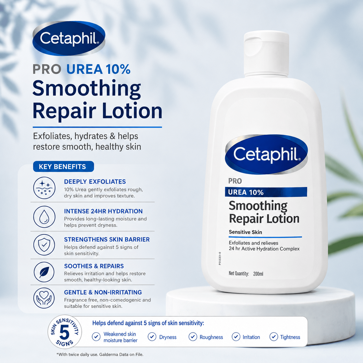 Cetaphil Pro Urea 10% Smoothing Repair Lotion - Cosmosentials