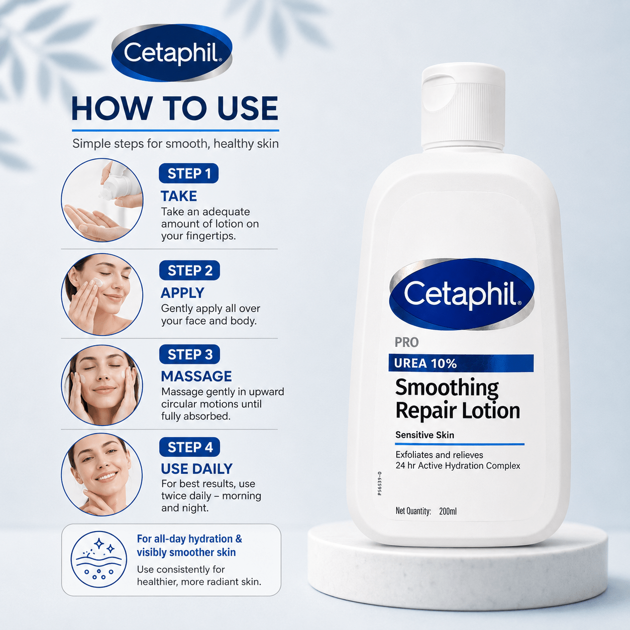 Cetaphil Pro Urea 10% Smoothing Repair Lotion - Cosmosentials