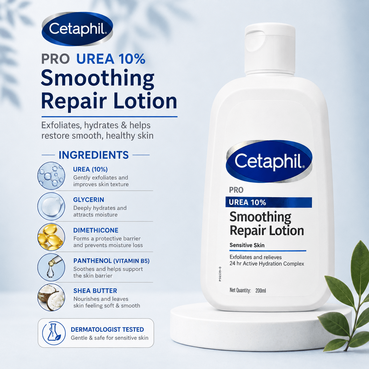 Cetaphil Pro Urea 10% Smoothing Repair Lotion - Cosmosentials
