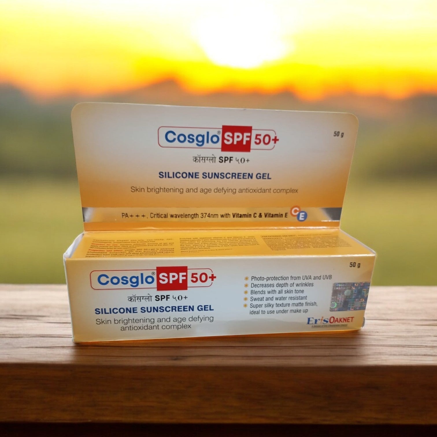 Cosglo Silicone Sunscreen Gel SPF 50+ - Cosmosentials