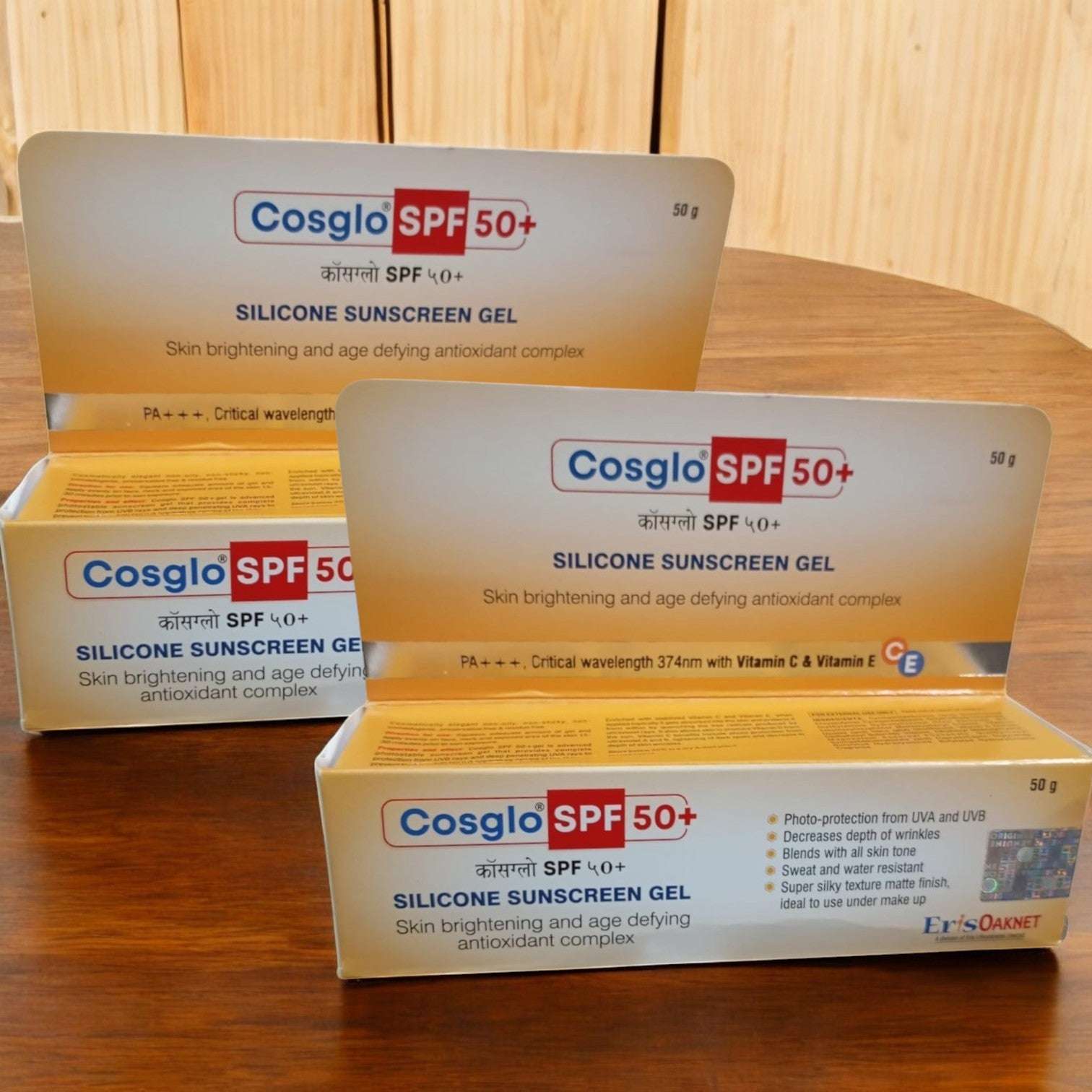 Cosglo Silicone Sunscreen Gel SPF 50+ - Cosmosentials