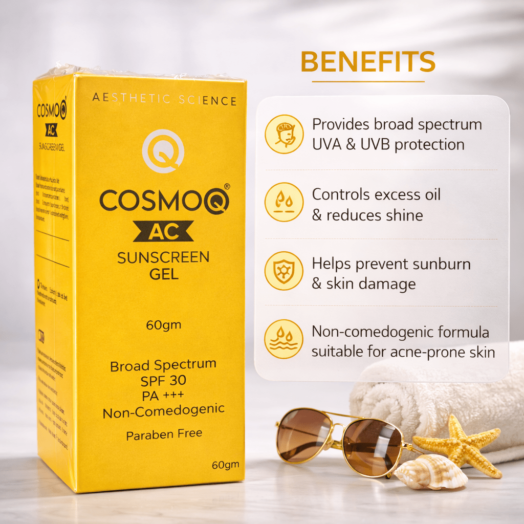 CosmoQ Ac Sunscreen Gel - Cosmosentials