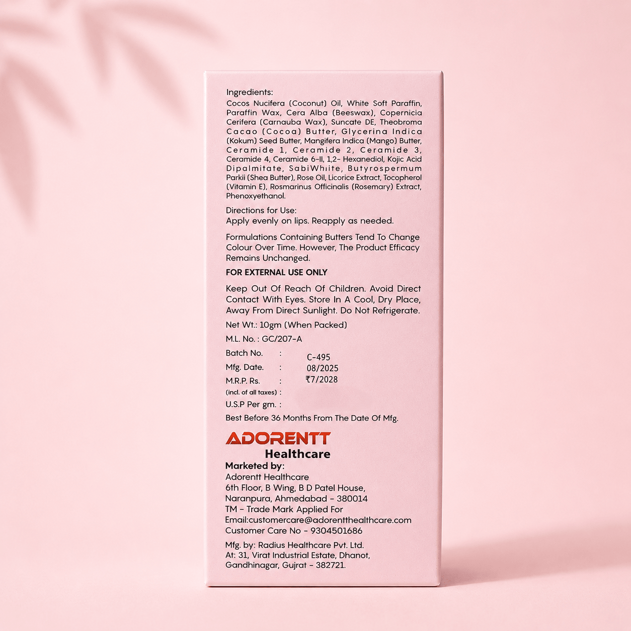 Cutibliss Lip Lightening Lip Balm - Cosmosentials